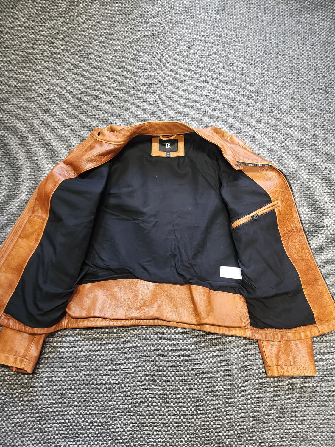 바나나리퍼블릭 가죽 싱글 바이커 자켓   M.L  상품이미지9