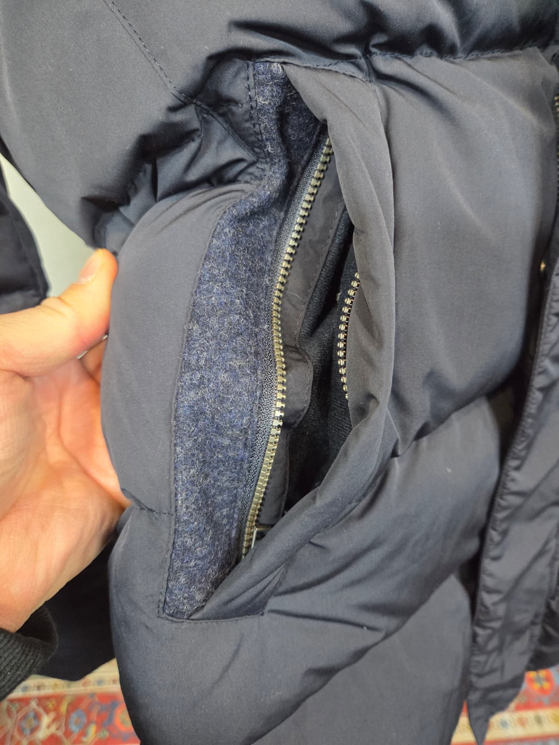 라코스테 덕다운 울 후드 패딩자켓 m 상품이미지7