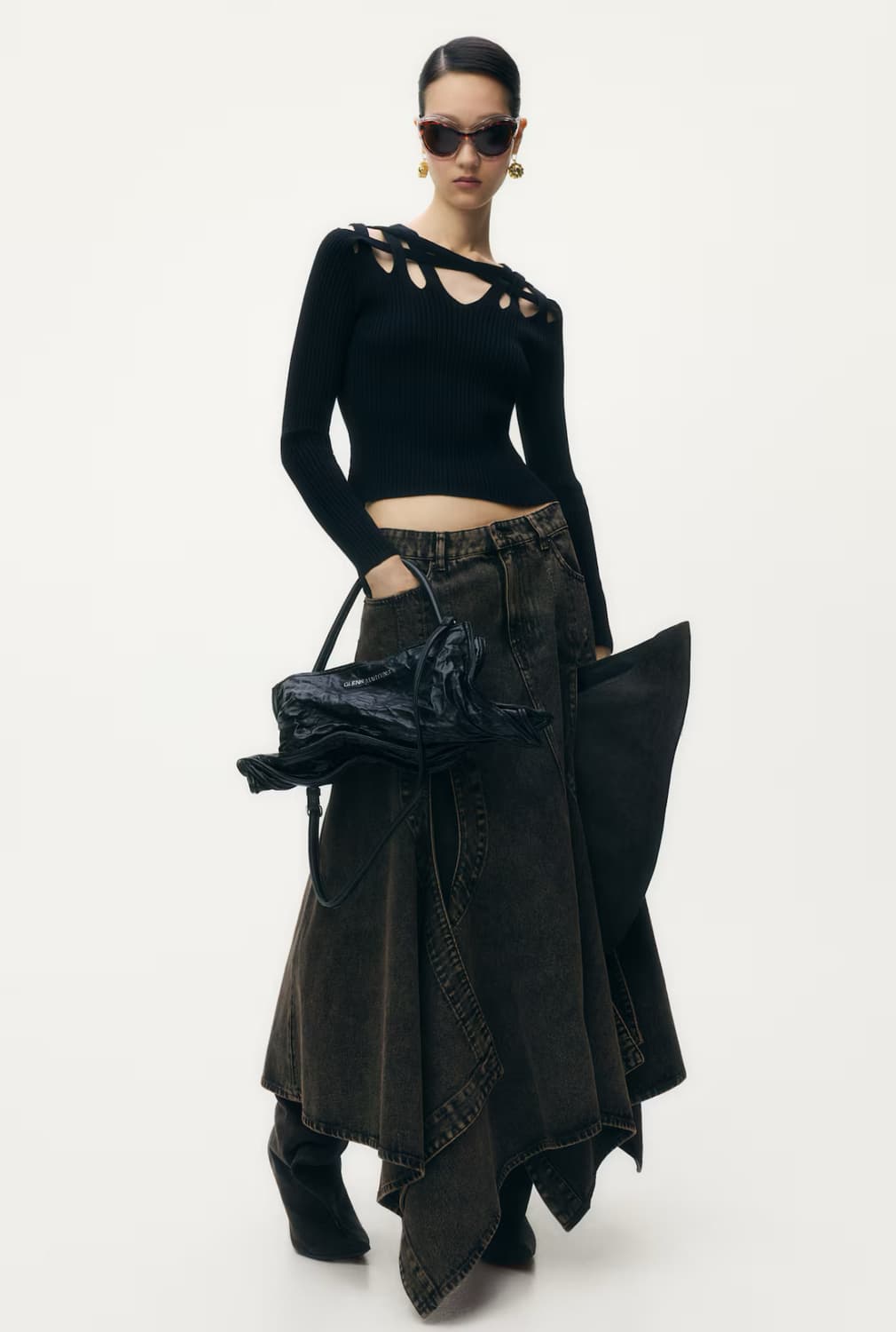 새상품) H&M glenn martens 글렌마틴스 니트 탑 S 상품이미지2