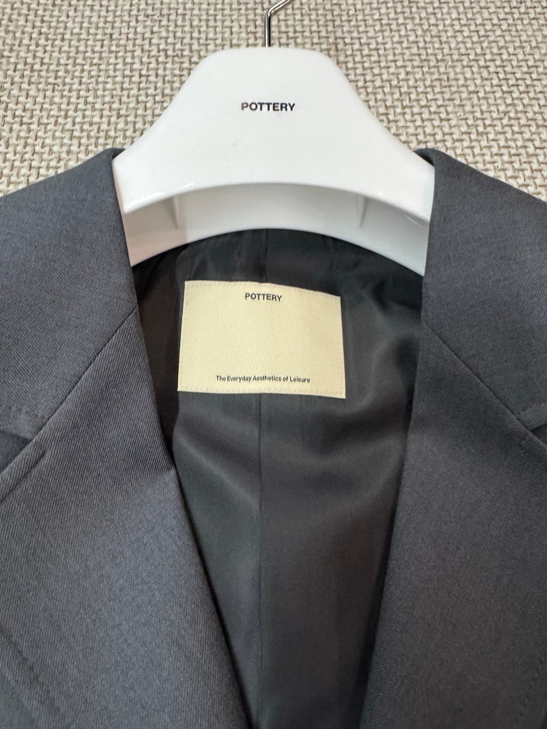 포터리 파인 울 스포츠 자켓 미드그레이 1 사이즈 상품이미지3