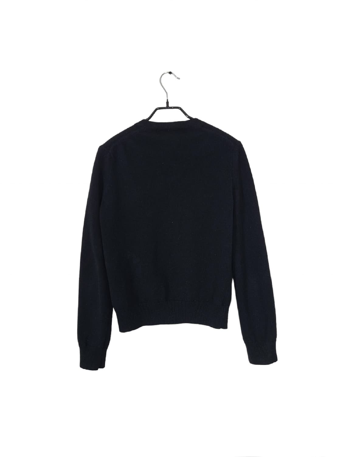 꼼데가르송 여성 라운드넥 플레이 가디건 골드와펜 블랙 상품이미지2