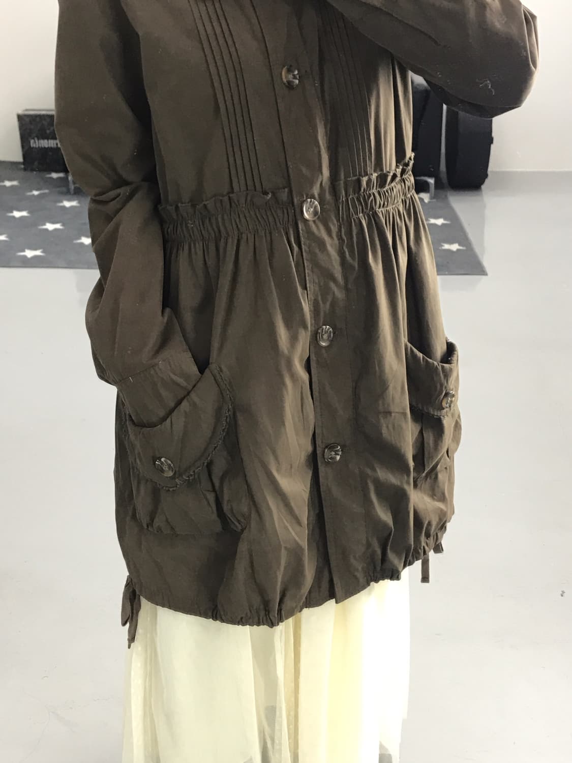 Jpn Brown kitsch mini coat 상품이미지4