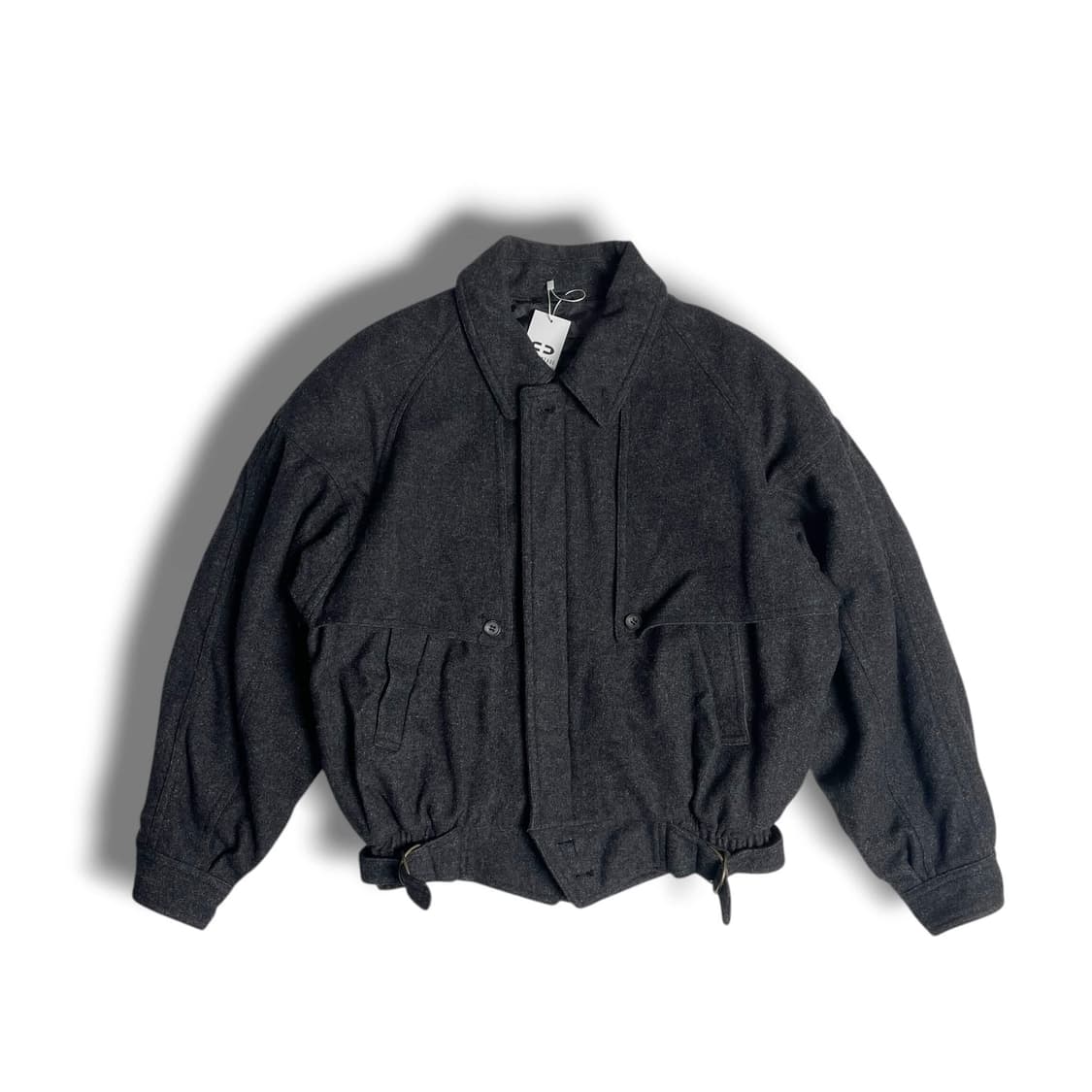 90's zacken 울 블렌드 봄버 상품이미지1