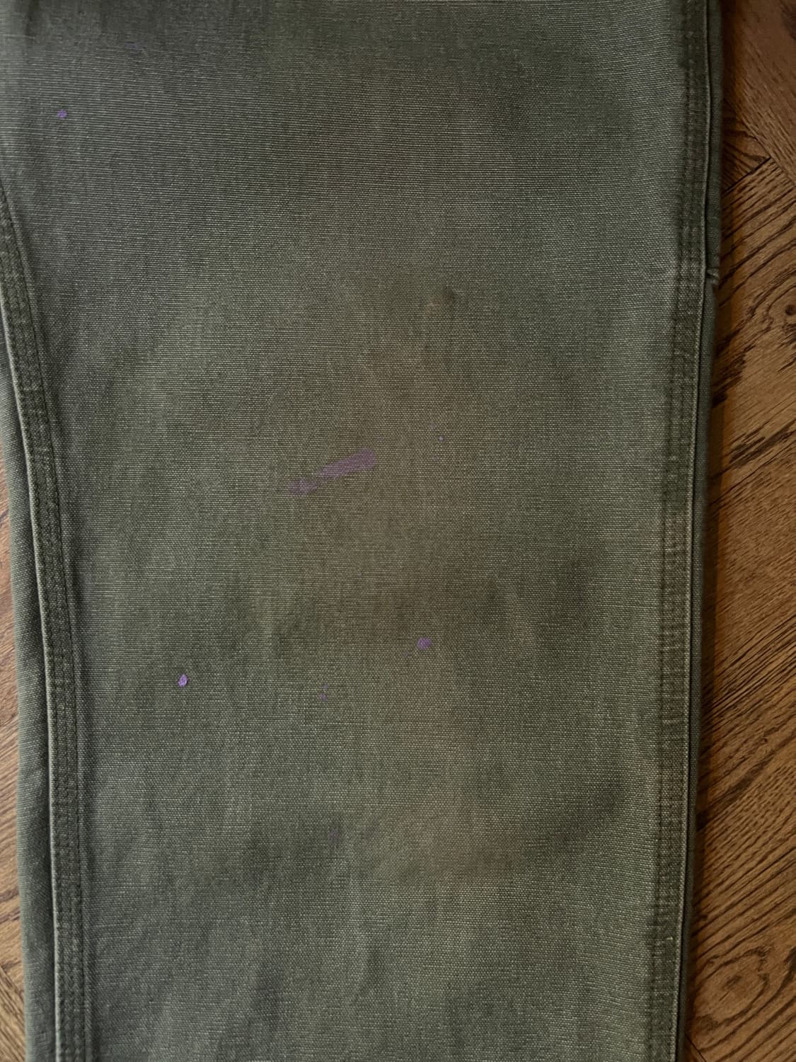 [34]칼하트 USA 더티워싱 모스그린 싱글니 카펜터 워크 팬츠 상품이미지4