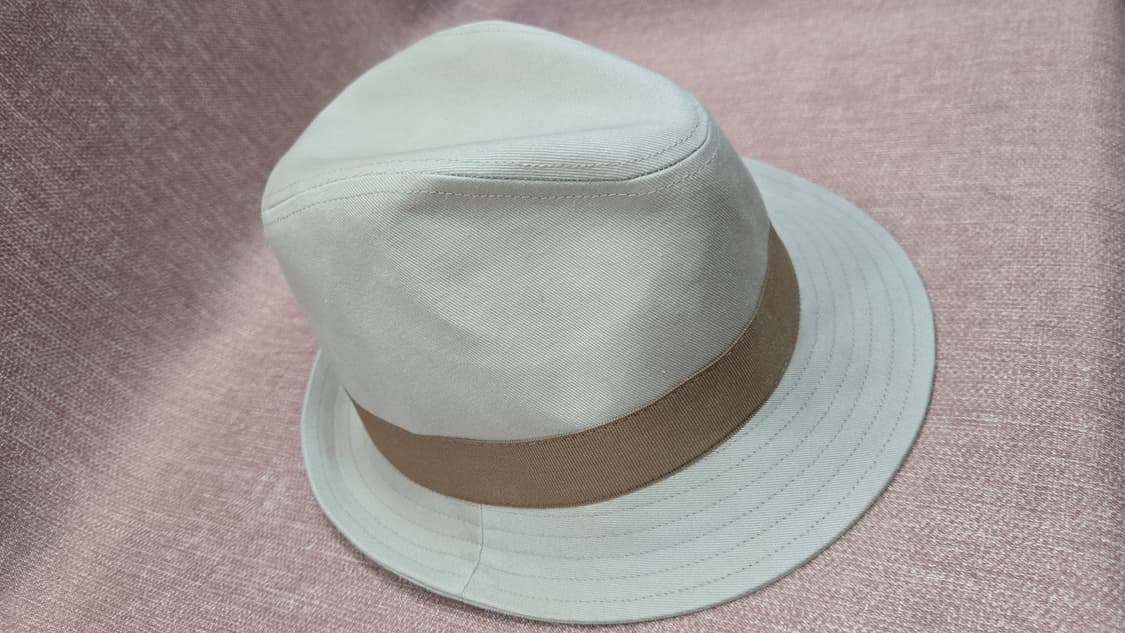 폴로 여자스몰싸이즈 아이보리 중절모 페도라 상품이미지3