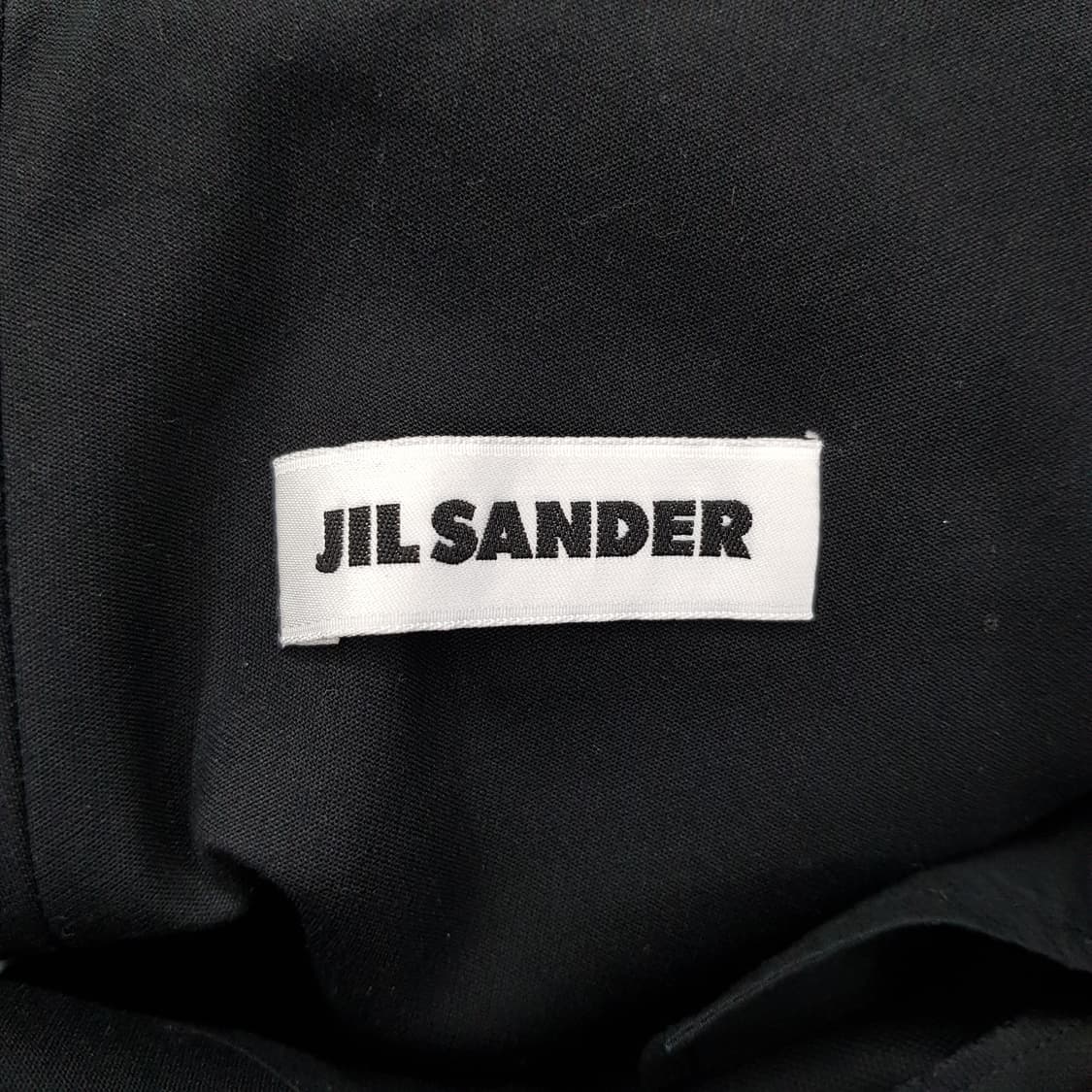 질샌더 JIL SANDER 블랙 코튼 플리츠 와이드 팬츠 32사이즈 상품이미지4