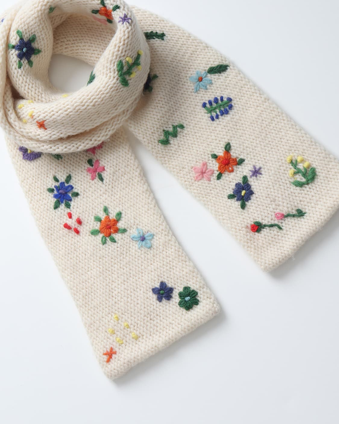 BEAMS BOY Hand Stitch Flower Muffler 상품이미지4