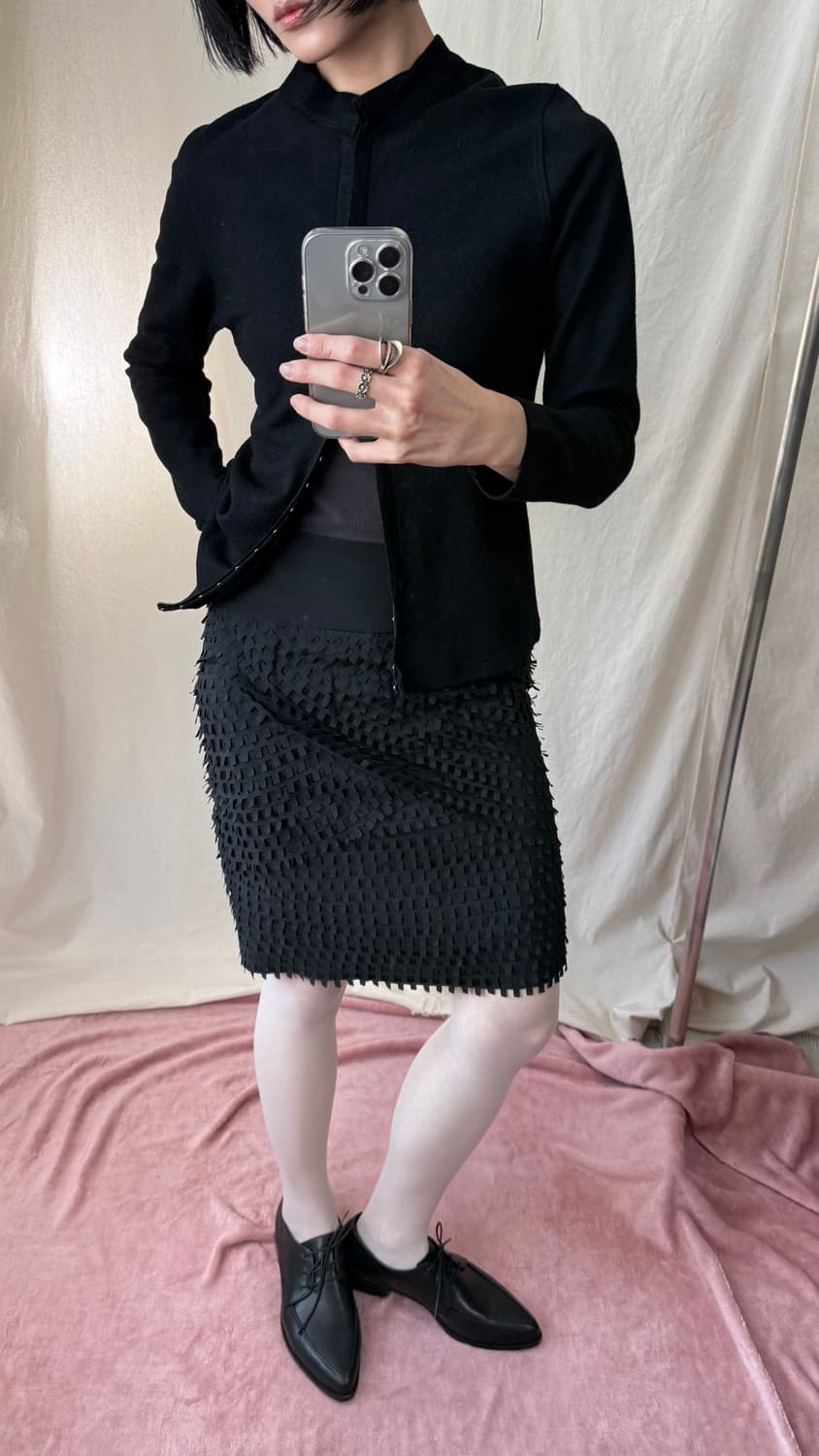 Laurel 실크 펜슬 스커트 상품이미지2