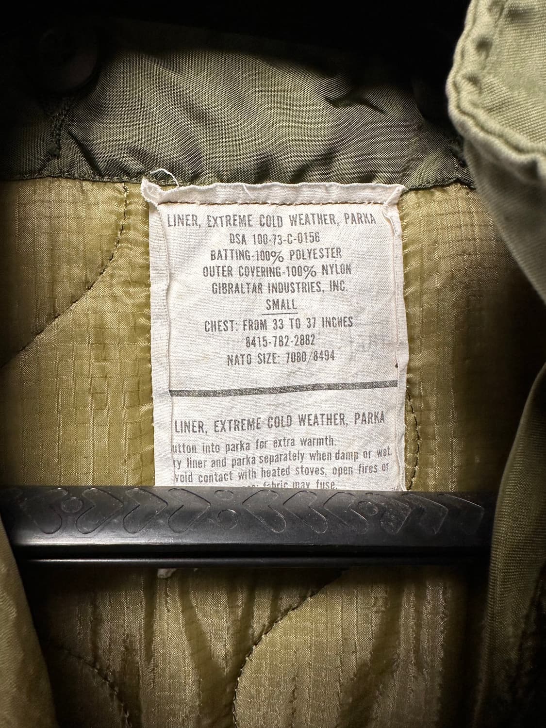 개파카m65스몰사이즈 판매합니다 상품이미지4