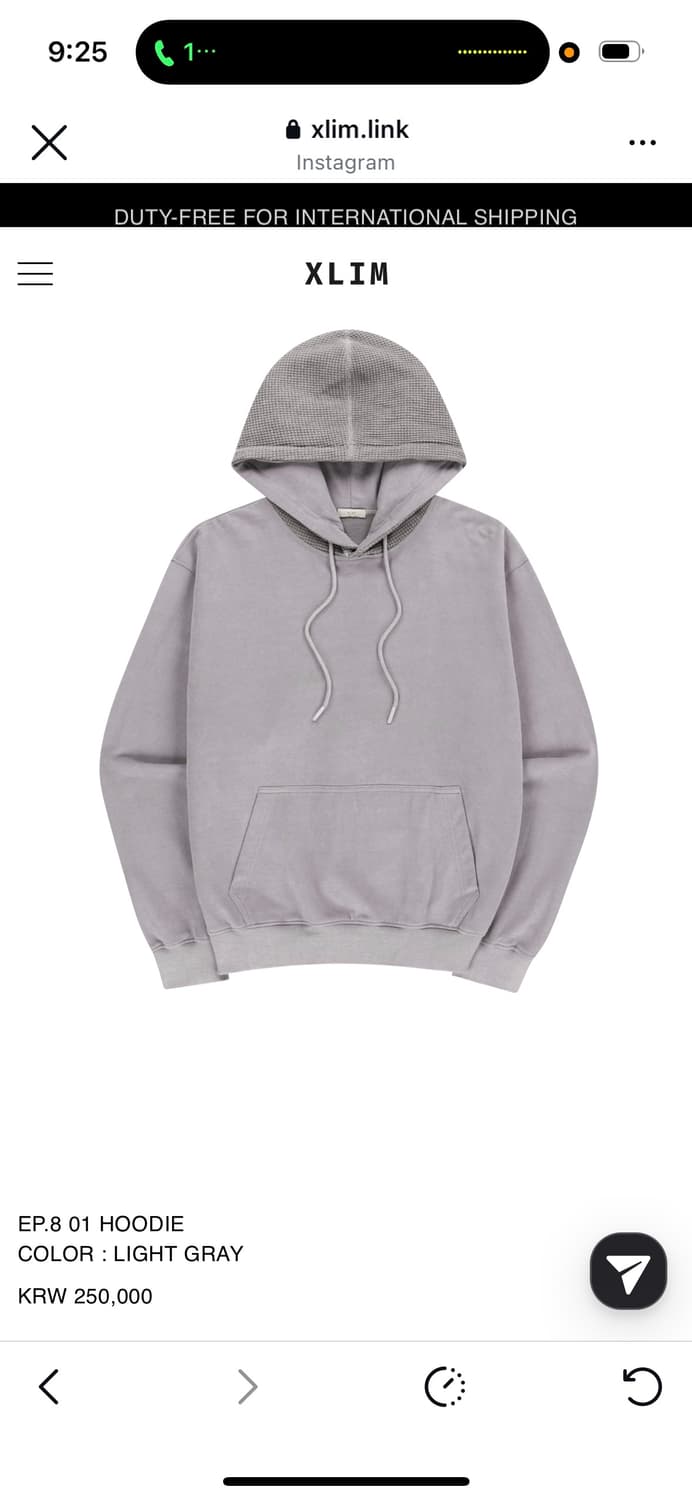 XLIM 엑슬림 EP.8 01 HOODIE 후드  상품이미지2