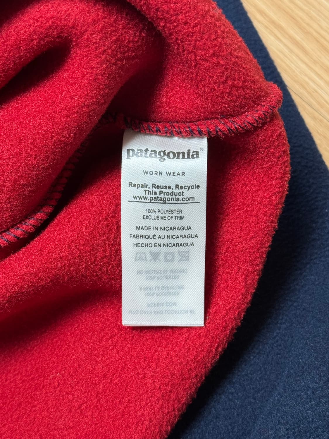 [남성 M] 파타고니아 신칠라 레드 네이비 상품이미지5