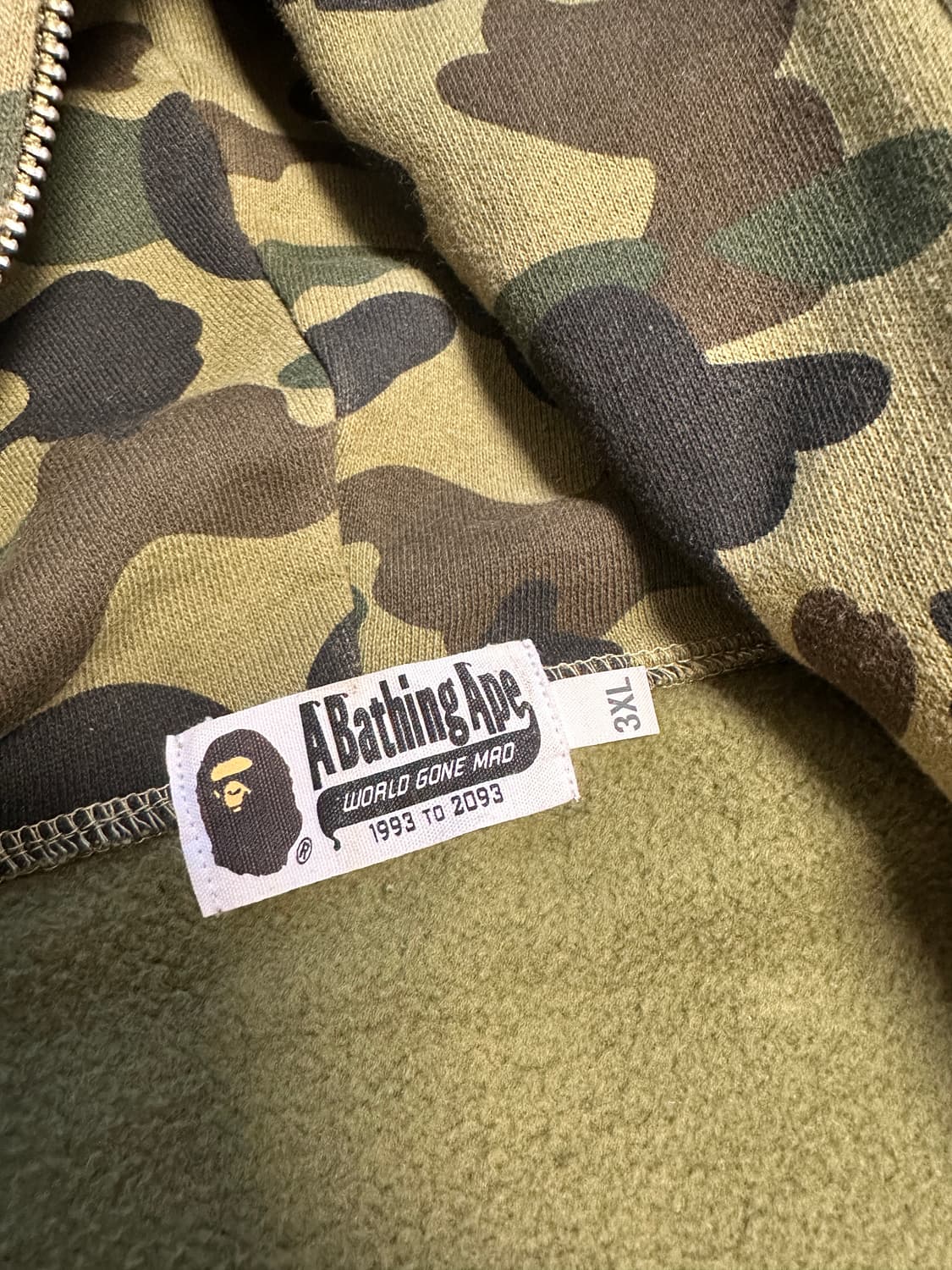 3XL) 베이프 PONR 1st Camo 녹계 상품이미지4