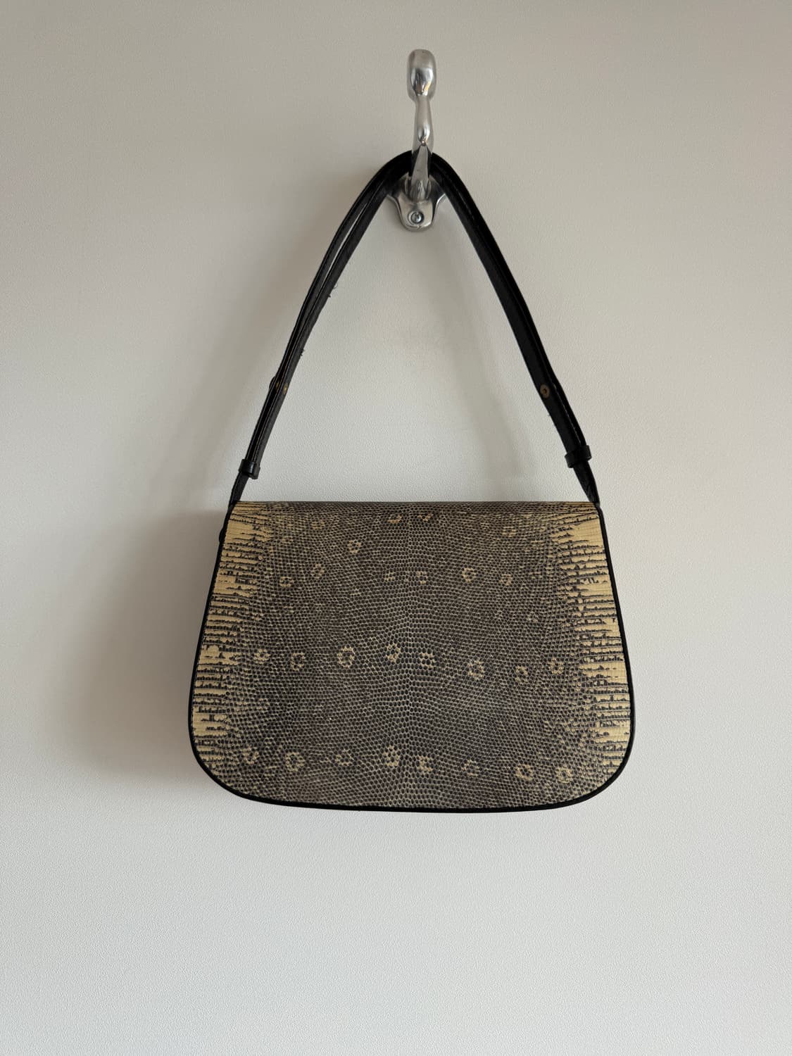 CROCO 리자드 레더 숄더백(크로스 가능) 상품이미지5