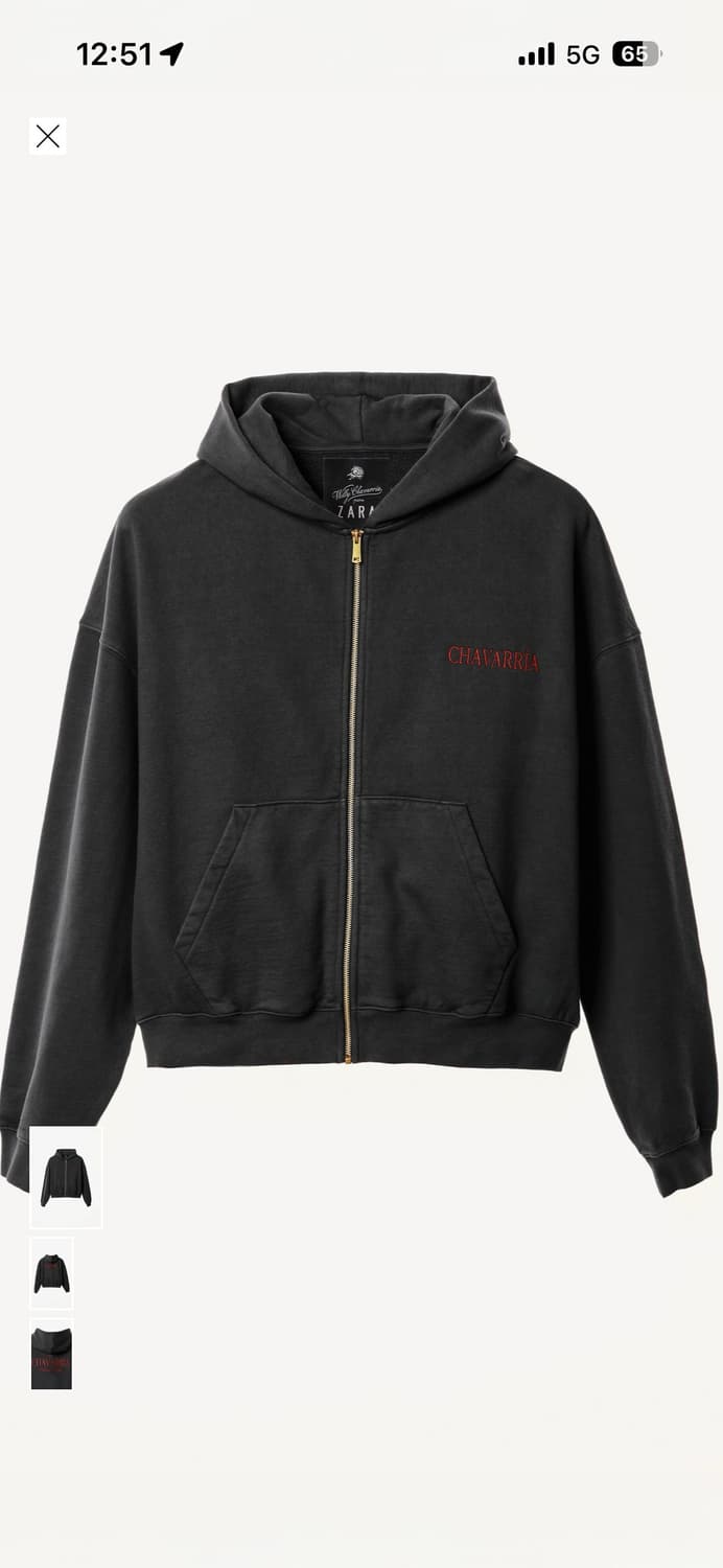 자라 윌리차라비아 집업 후드 M 상품이미지1