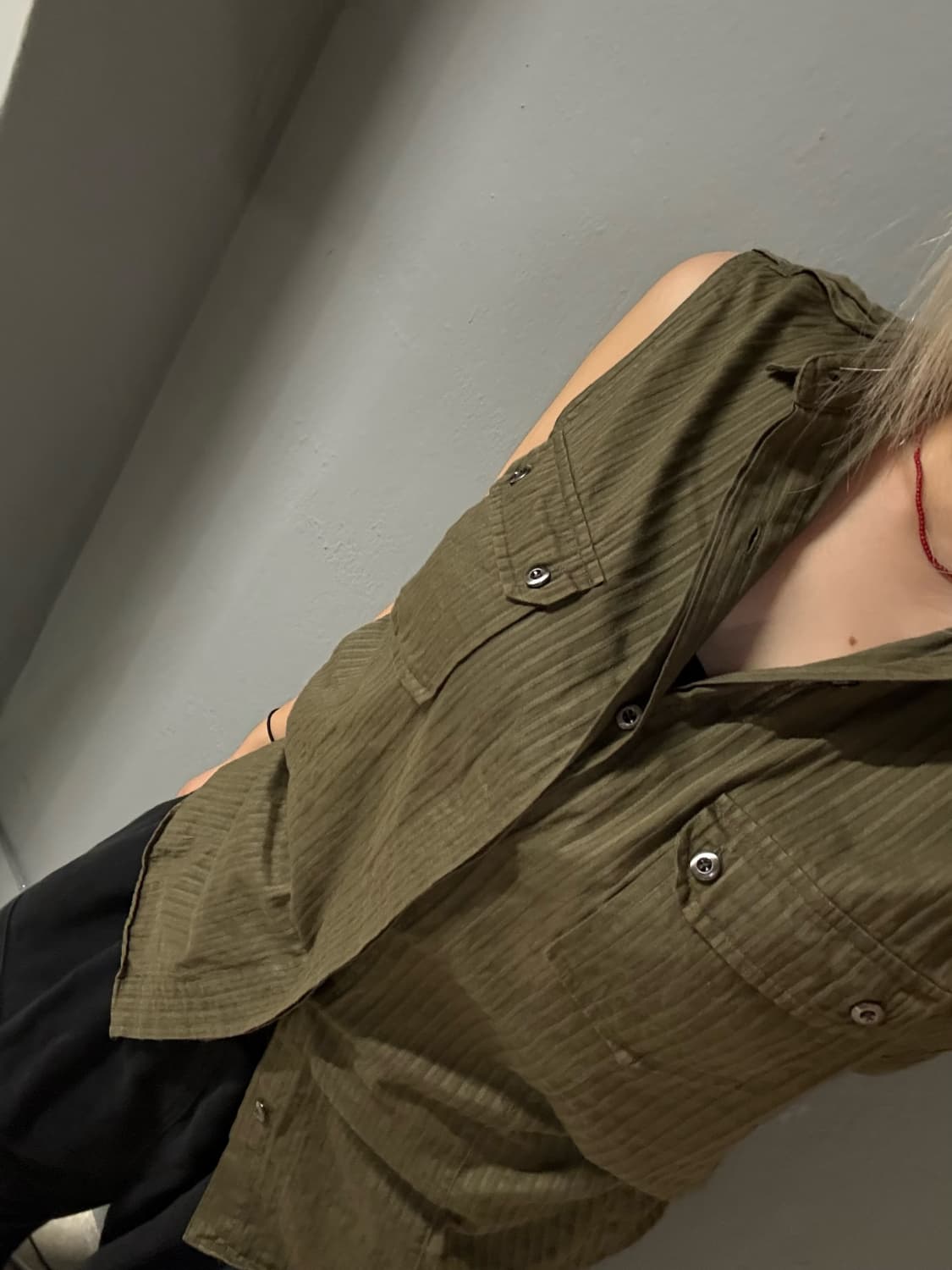 pocket detail sleeveless shirt 상품이미지2