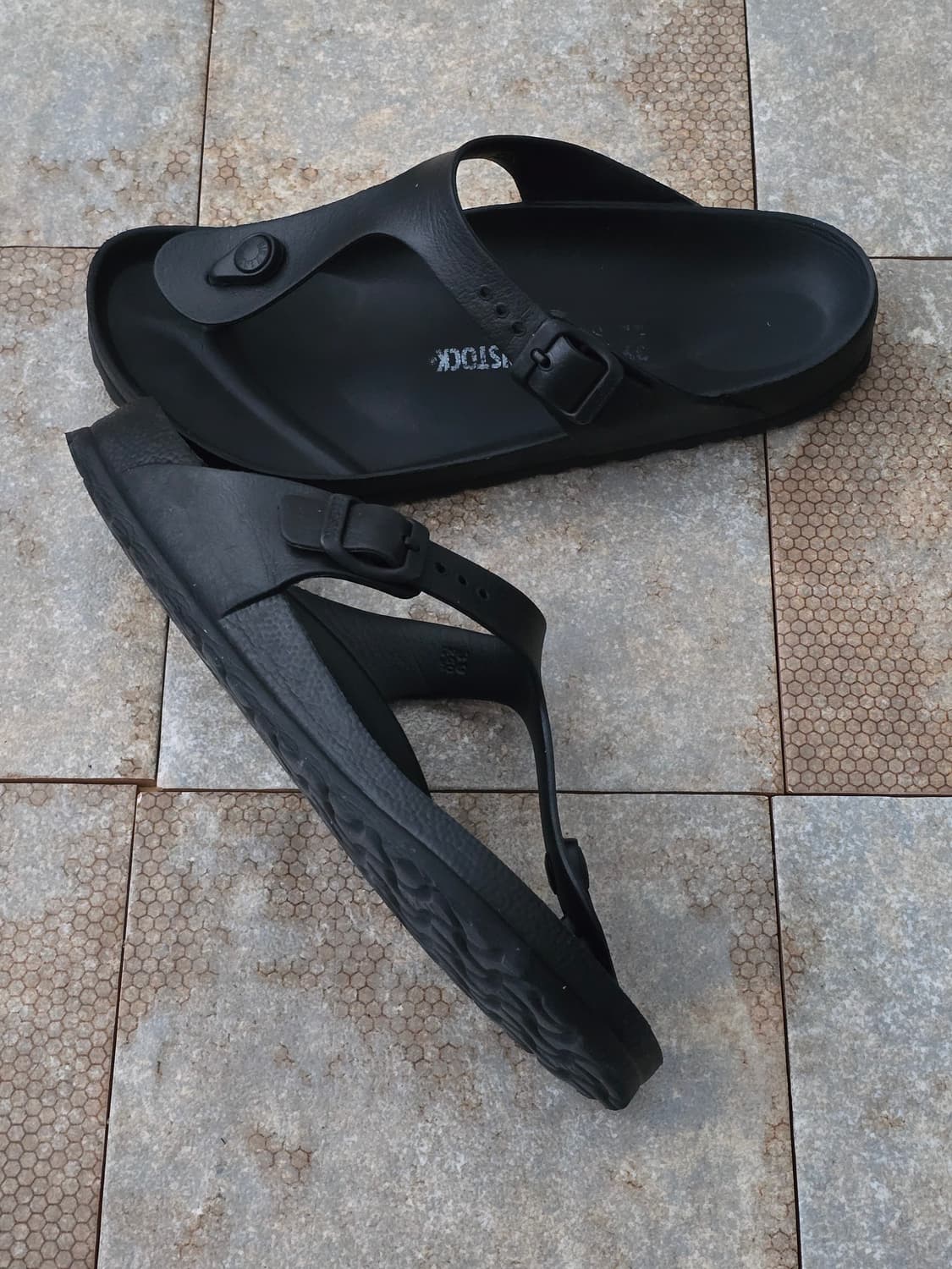 (250)버켄스탁 지제 에바 블랙 쪼리 샌들 상품이미지6