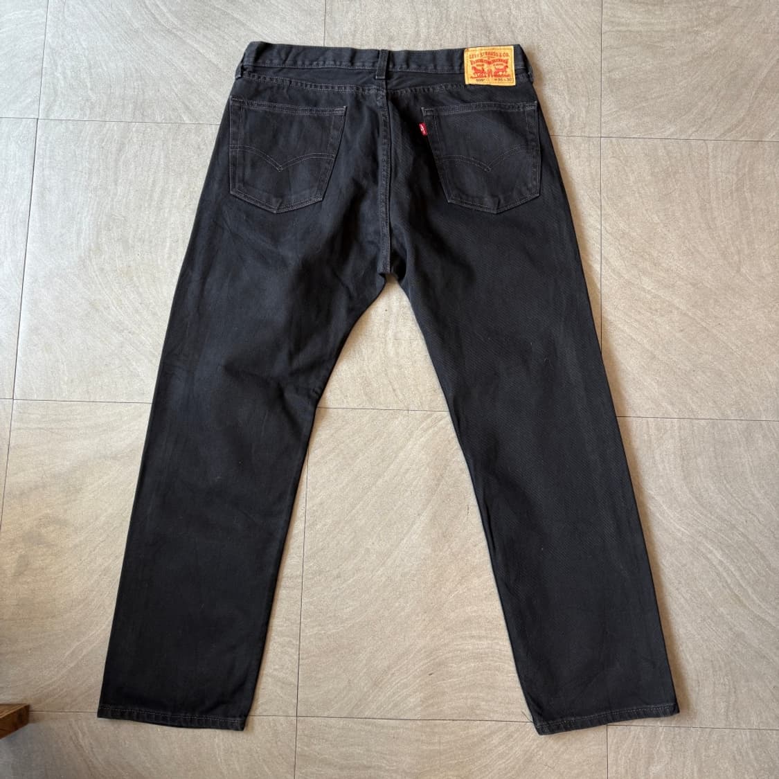 리바이스 정품 505 데님 블랙 팬츠 바지 상품이미지6