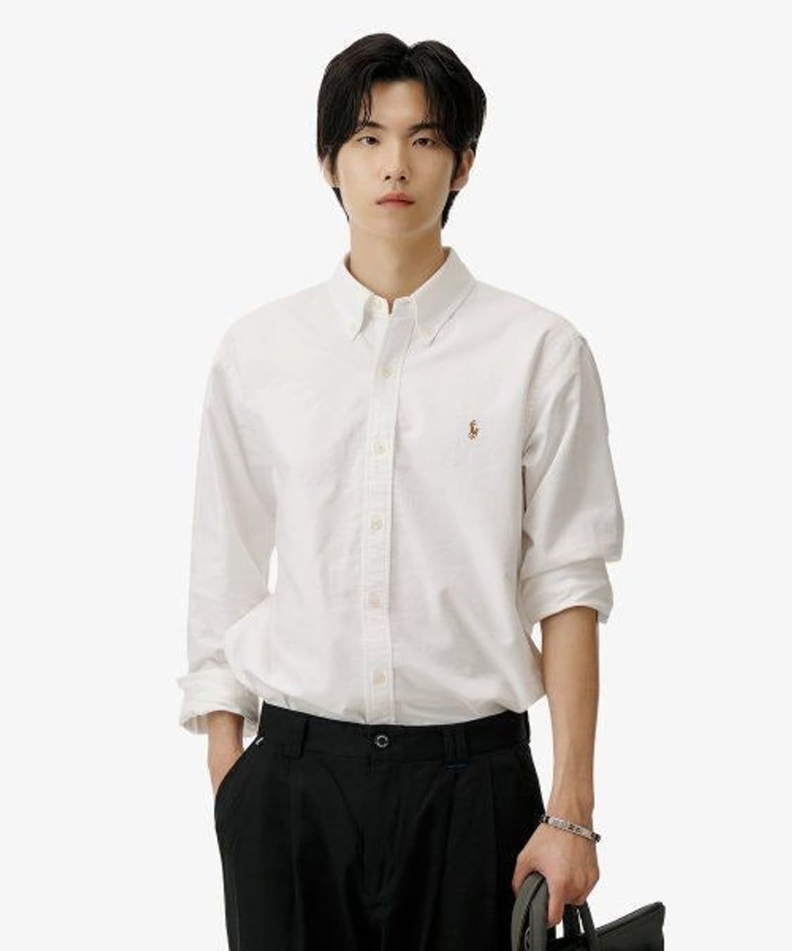 새제품m 폴로랄프로렌 커스텀핏 옥스포드 셔츠 남방 화이트 상품이미지5