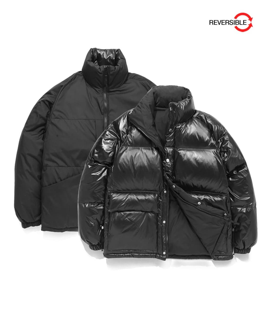 라이풀 패딩 GROSS REVERSIBLE DOWN PARKA 블랙 상품이미지2