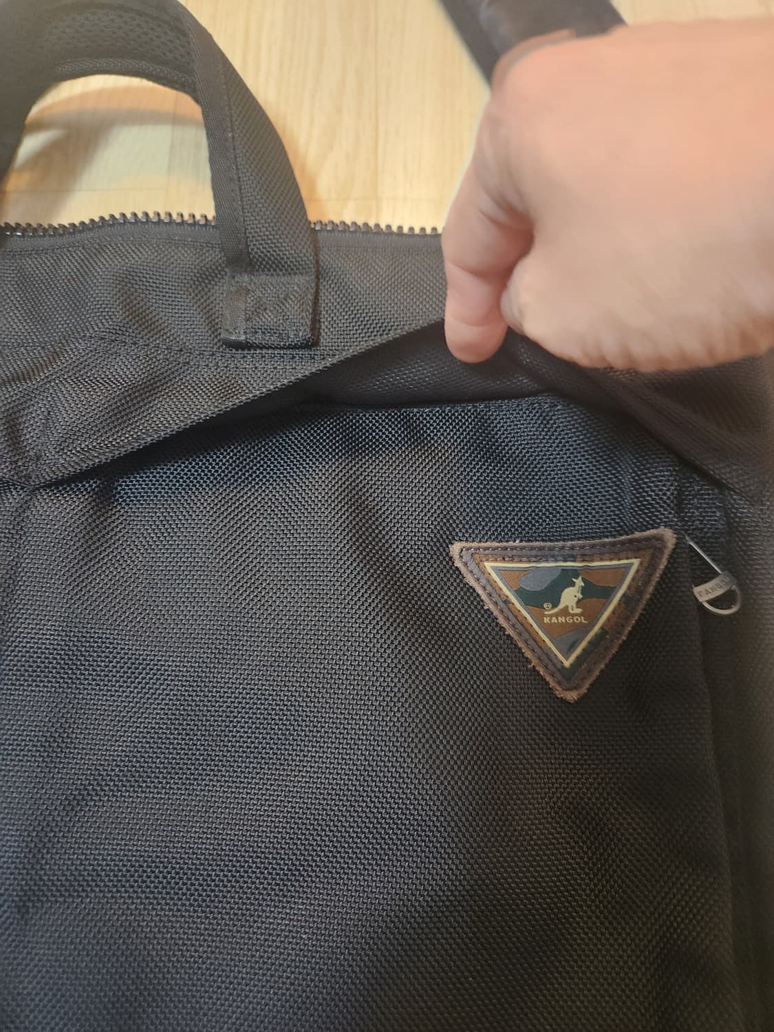 캉골 블랙 숄더백 토트백 상품이미지4