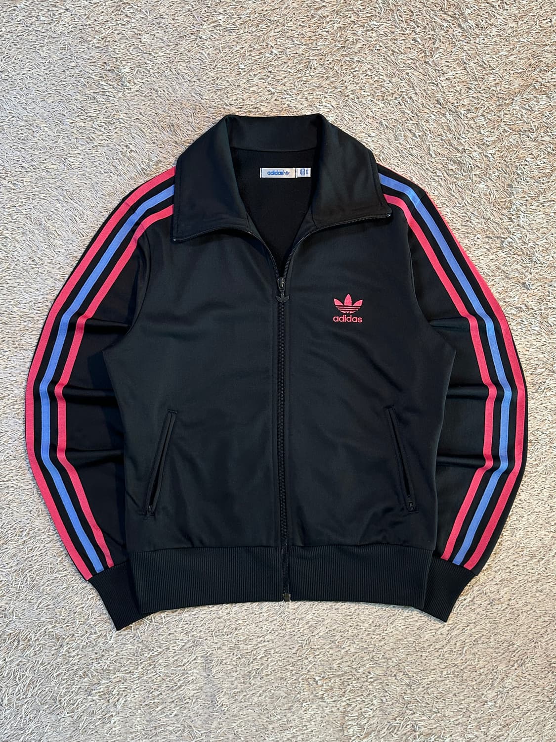 아디다스 ADIDAS 파이어버드 빅로고 트랙탑 져지 핑크 상품이미지1
