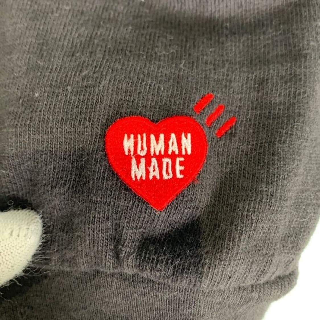 휴먼 메이드 그래픽 롱슬리브 티셔츠 블랙 상품이미지5