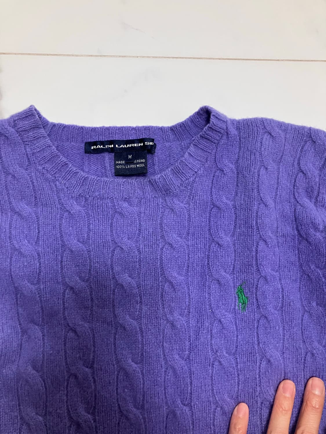 랄프로렌 울 100%케이블 니트 스웨터 ralph lauren sport 상품이미지4