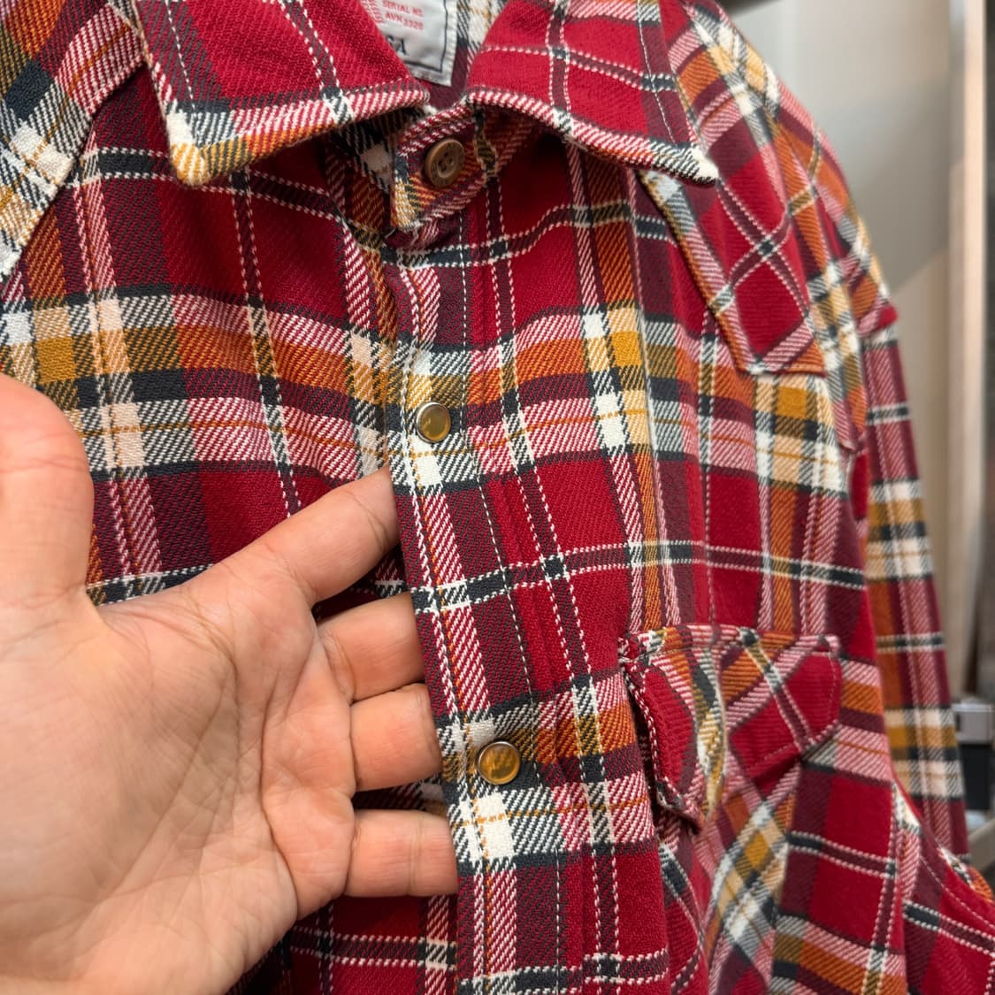 아비렉스 웨스턴 체크 셔츠  상품이미지3