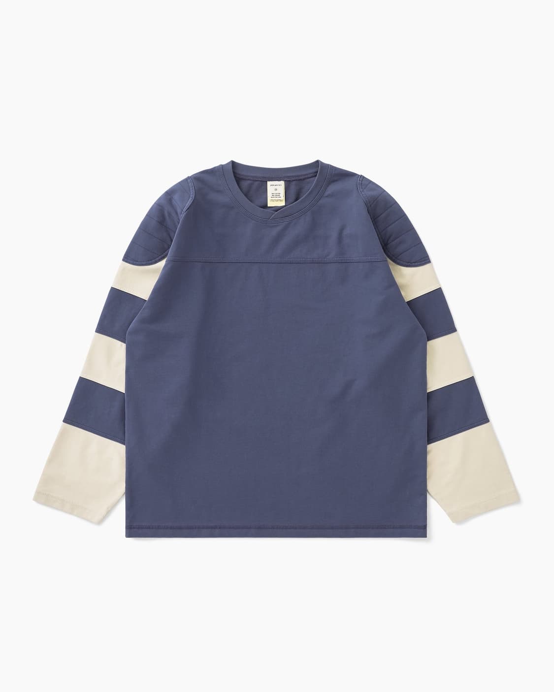 카키스 쿼터백 저지 보더 티셔츠 네이비 상품이미지1