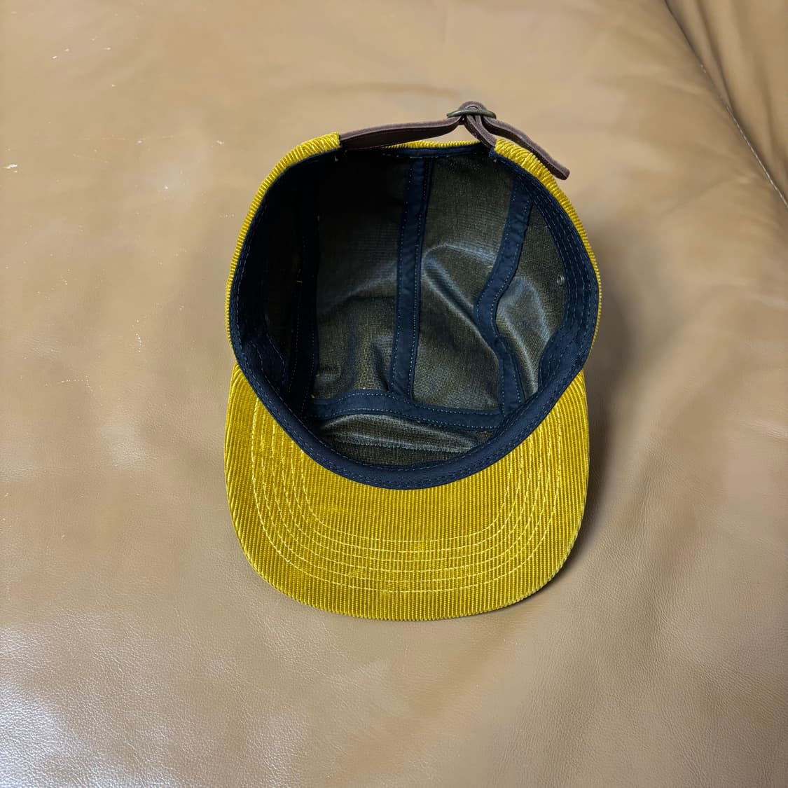 슈프림 캠프캡 모자 박스로고 코듀로이 머스타드 상품이미지6