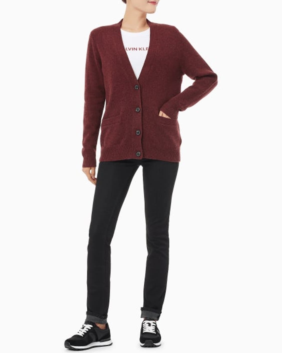 캘빈클라인진 셰틀랜드 울 가디건 상품이미지8