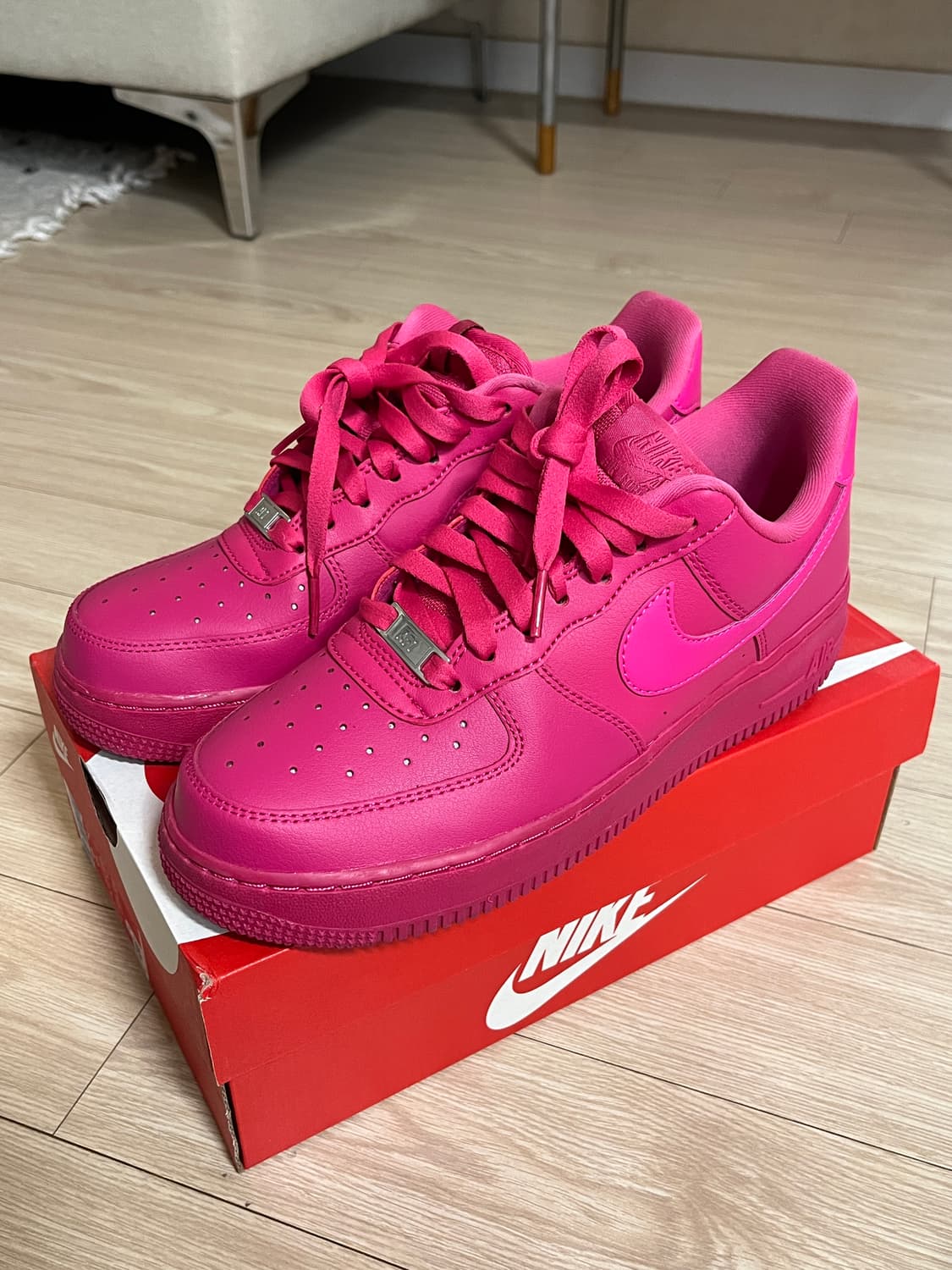 나이키 에어포스1 파이어베리 피어스 핑크 250 상품이미지2