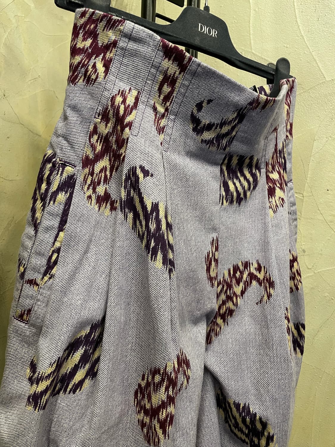 쓰리 턱 빈티지 하이웨이스트 면 바지 66 상품이미지2