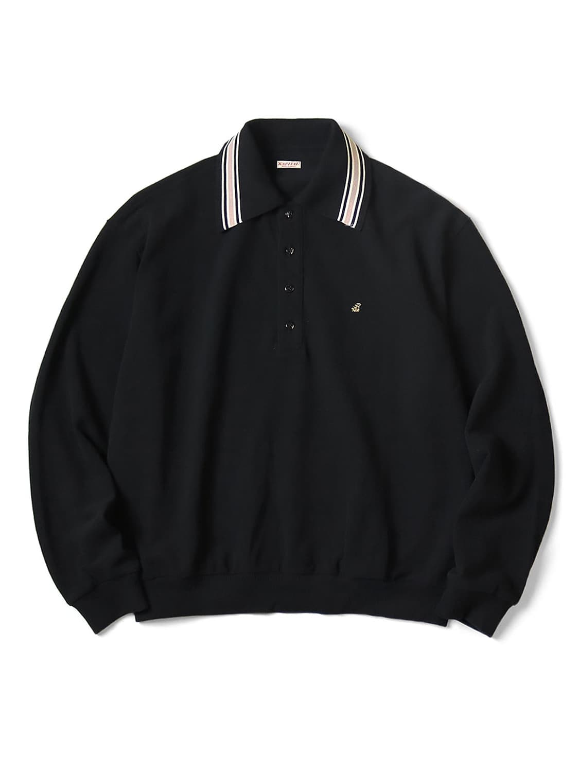 캐피탈 피케 랑글 컬러 레트로 폴로 블랙 2 EK1507LCA 상품이미지1