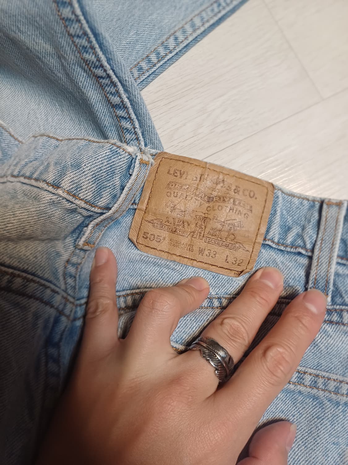 90s리바이스 505중청연청 31 32 33 34청바지데님아메카지워크웨어 상품이미지2