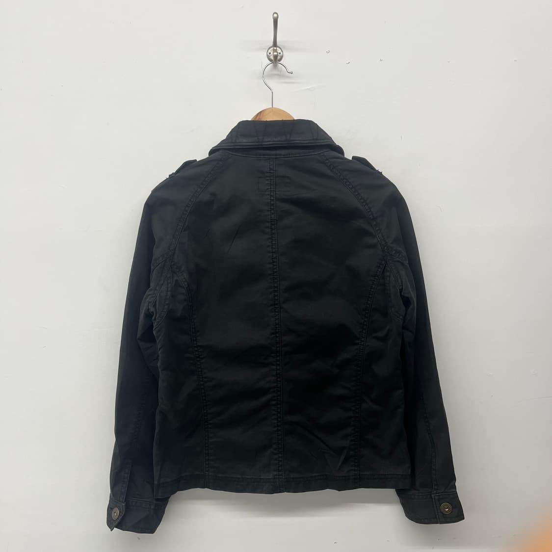 본더치 블랙 면 자켓 여M 상품이미지7