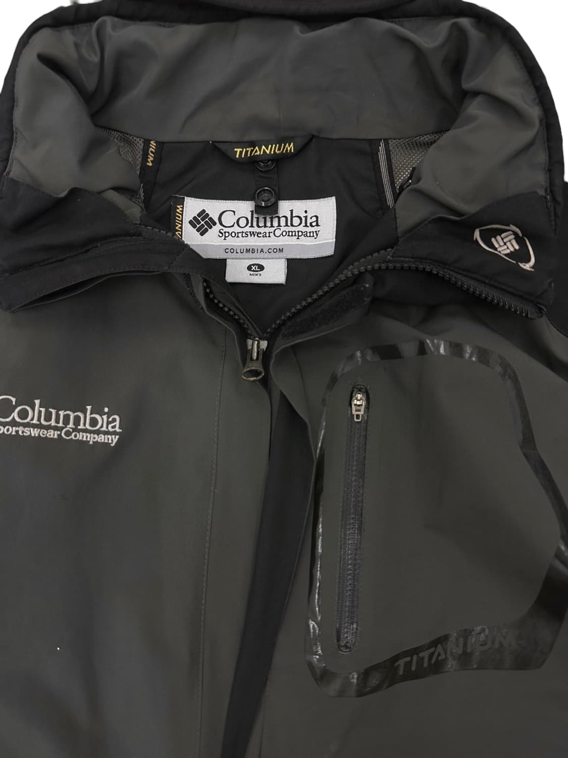 컬럼비아 콜롬비아 고어텍스 바람막이 그레이 블랙&카키그레이 (XL) 상품이미지3