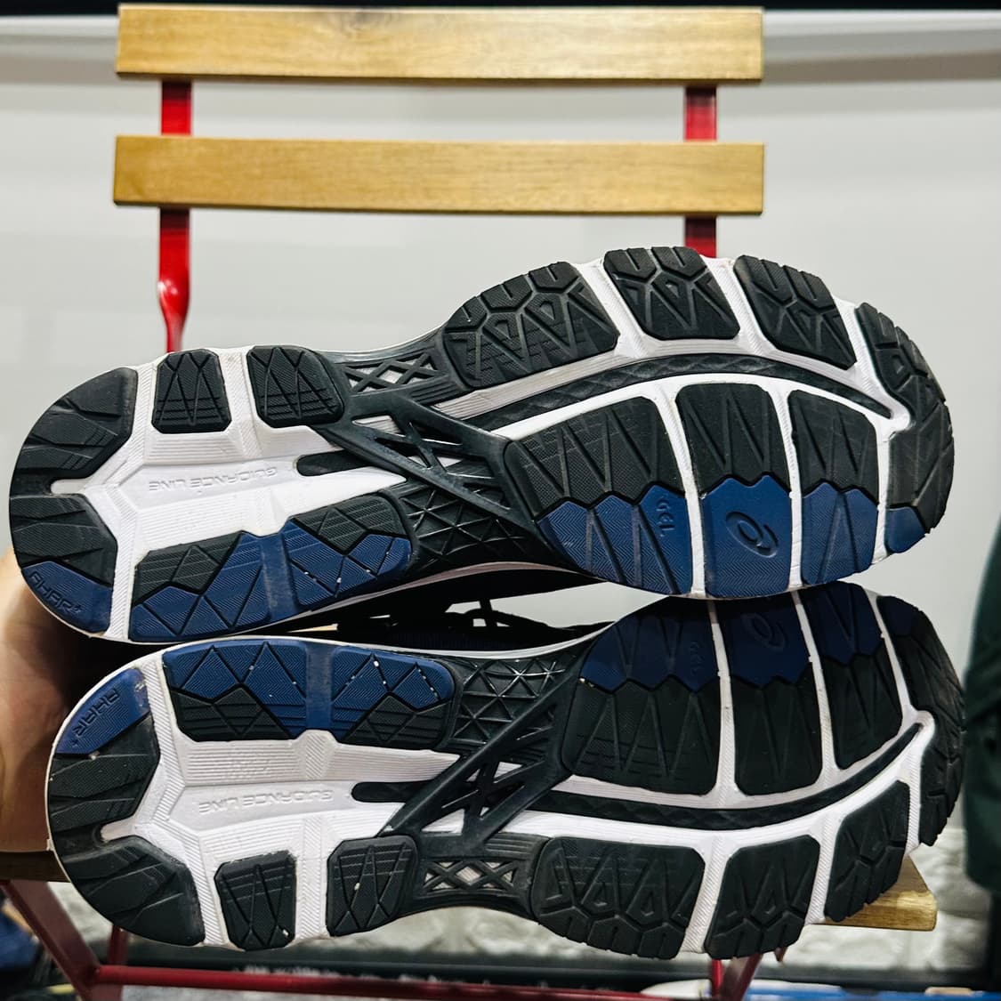 285) 아식스 운동화 남성 남자 신발 젤 카야노 24 네이비 골드 상품이미지6