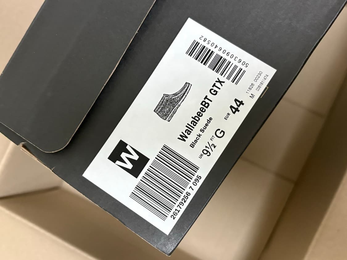 새상품 280) 클락스 왈라비 부츠 GTX 고어텍스 블랙 상품이미지3