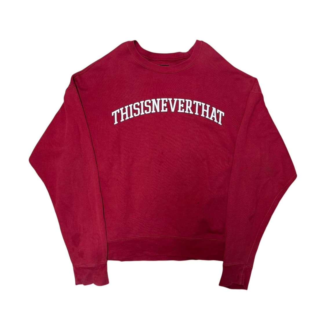 디스이즈네버댓 버건디 맨투맨 상품이미지1