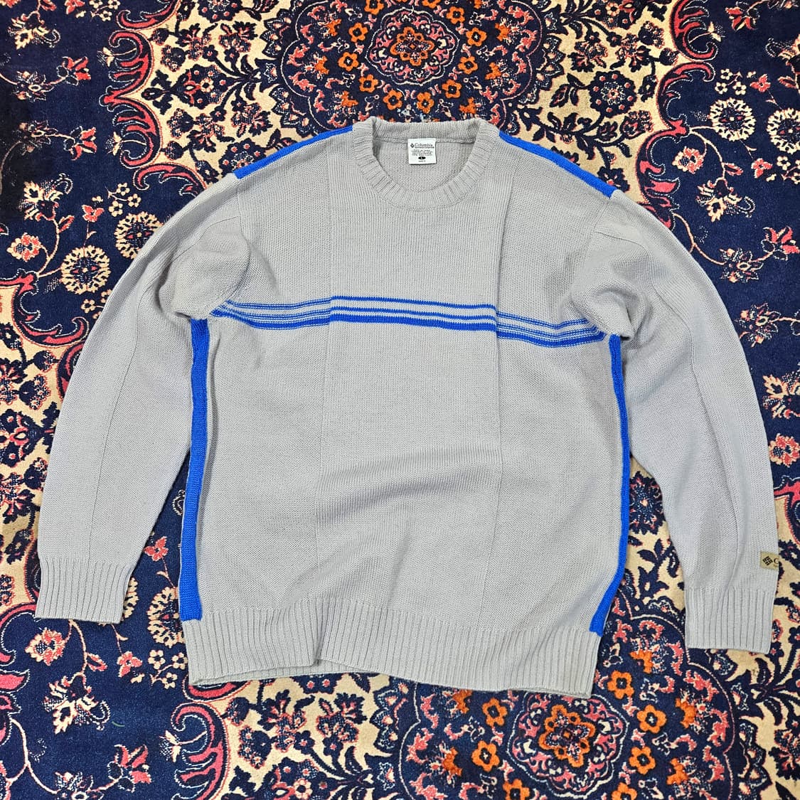 컬럼비아 울 100% 블루라신 라운드넥 니트 스웨터
 상품이미지2