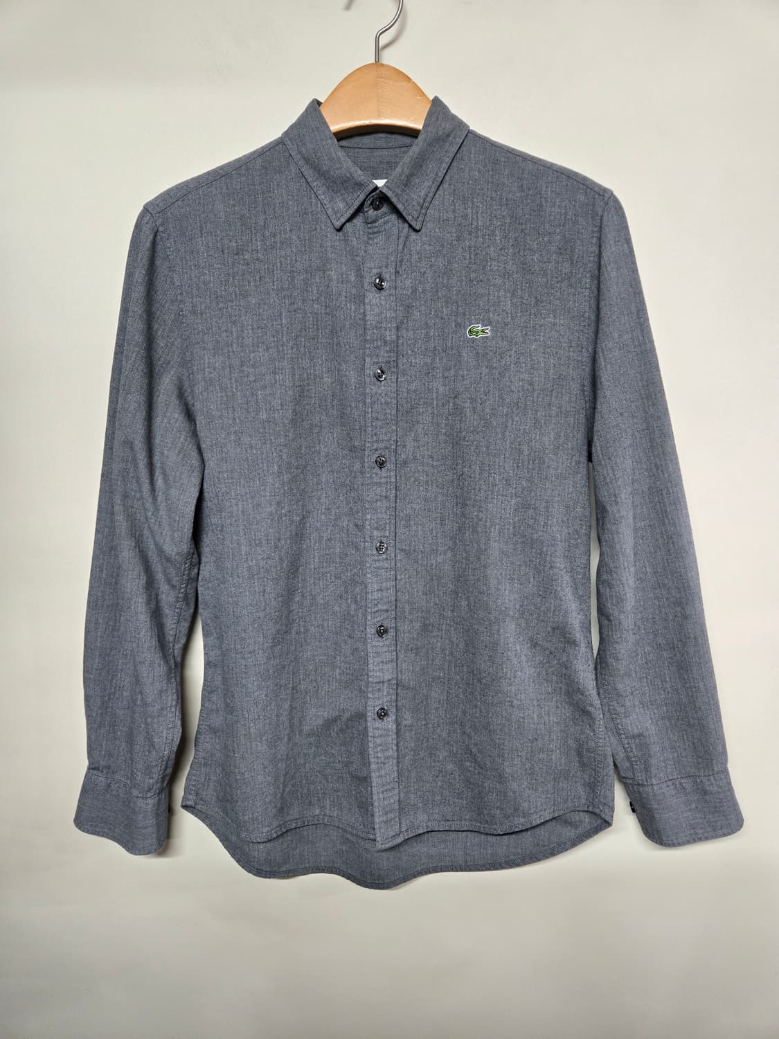 라코스테 슬림핏 그레이 셔츠 M 상품이미지1