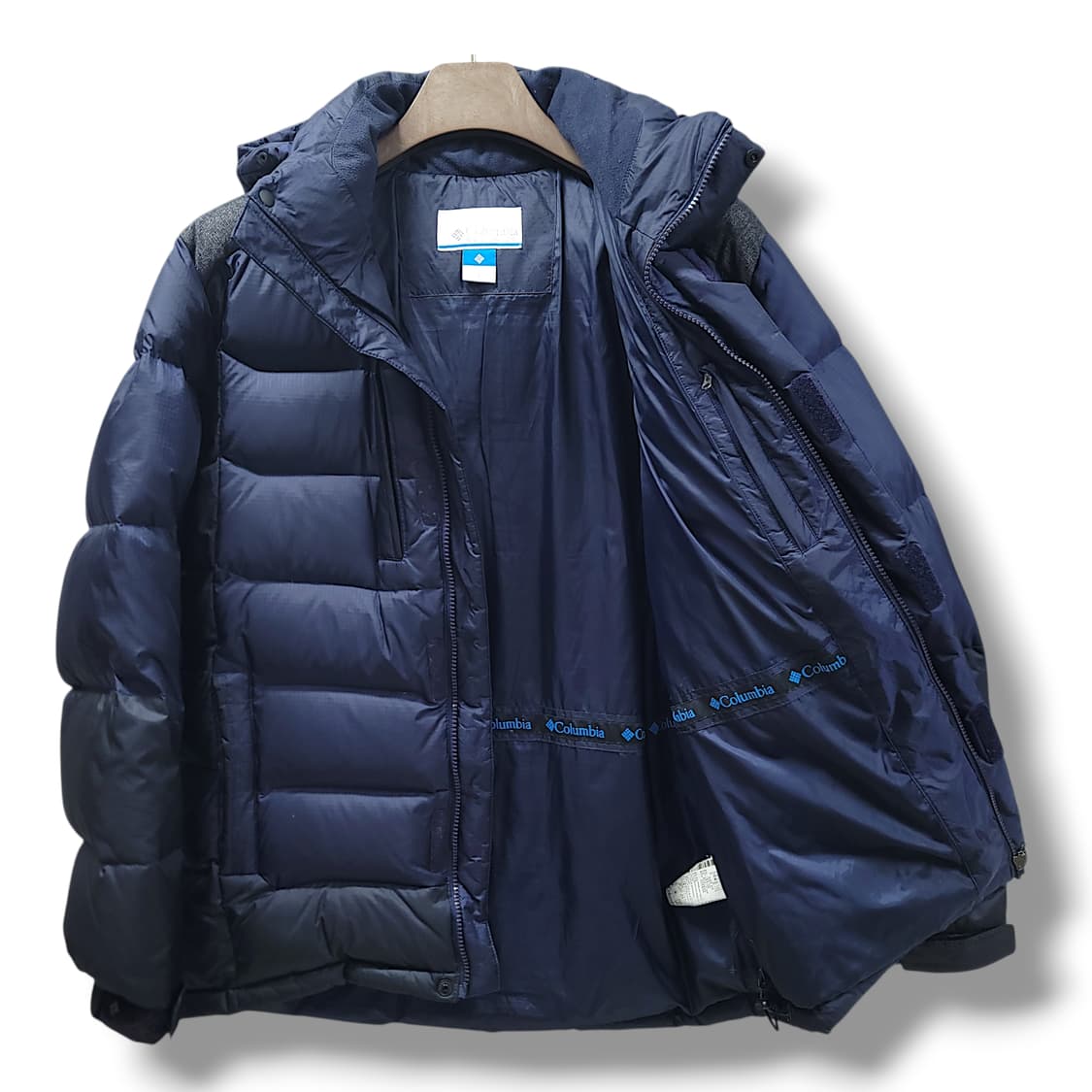 [L/100] 컬럼비아 네이비 옴니윈드 블럭 덕 다운 패딩 상품이미지8