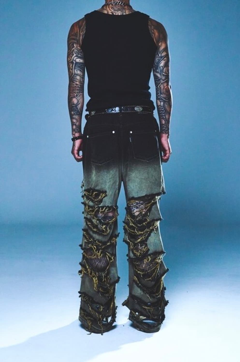 몸만와 디스트로이드 데님 팬츠 상품이미지6