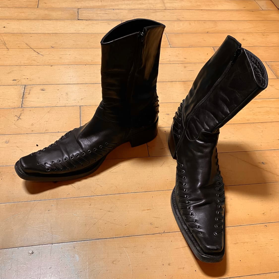 하이더 아커만 빈티지 롱노즈 코르셋 스퀘어 부츠 44 (275) 상품이미지3