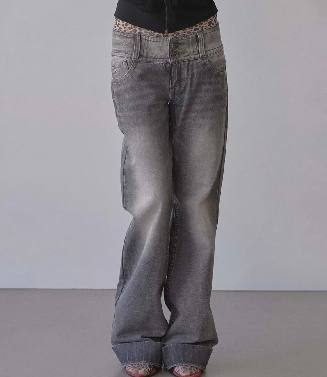 Union Jack Engineered Denim Washed Gray  상품이미지2