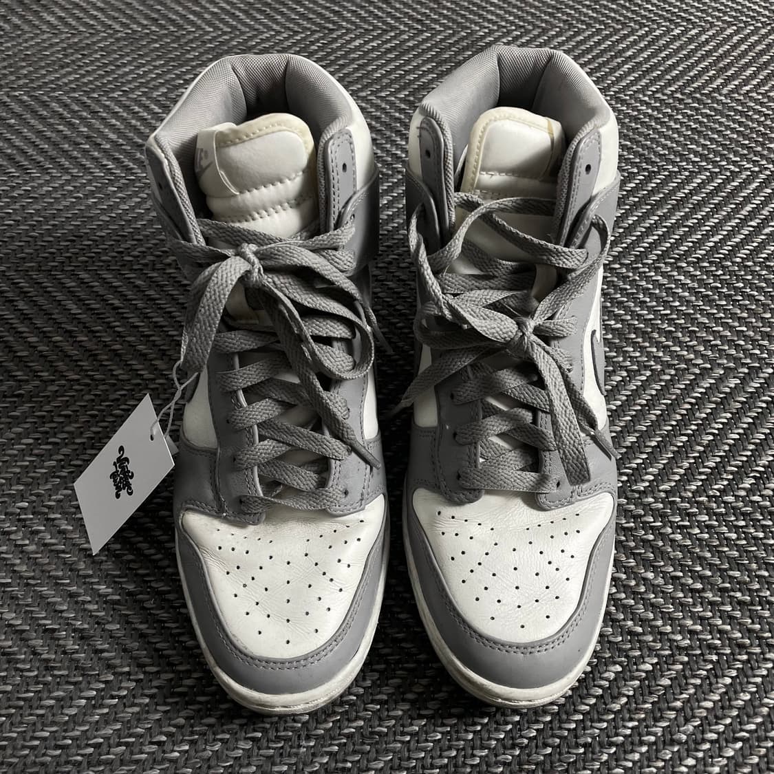 나이키 덩크 하이 레트로 화이트 플래티넘 스니커즈 o 3846 상품이미지2