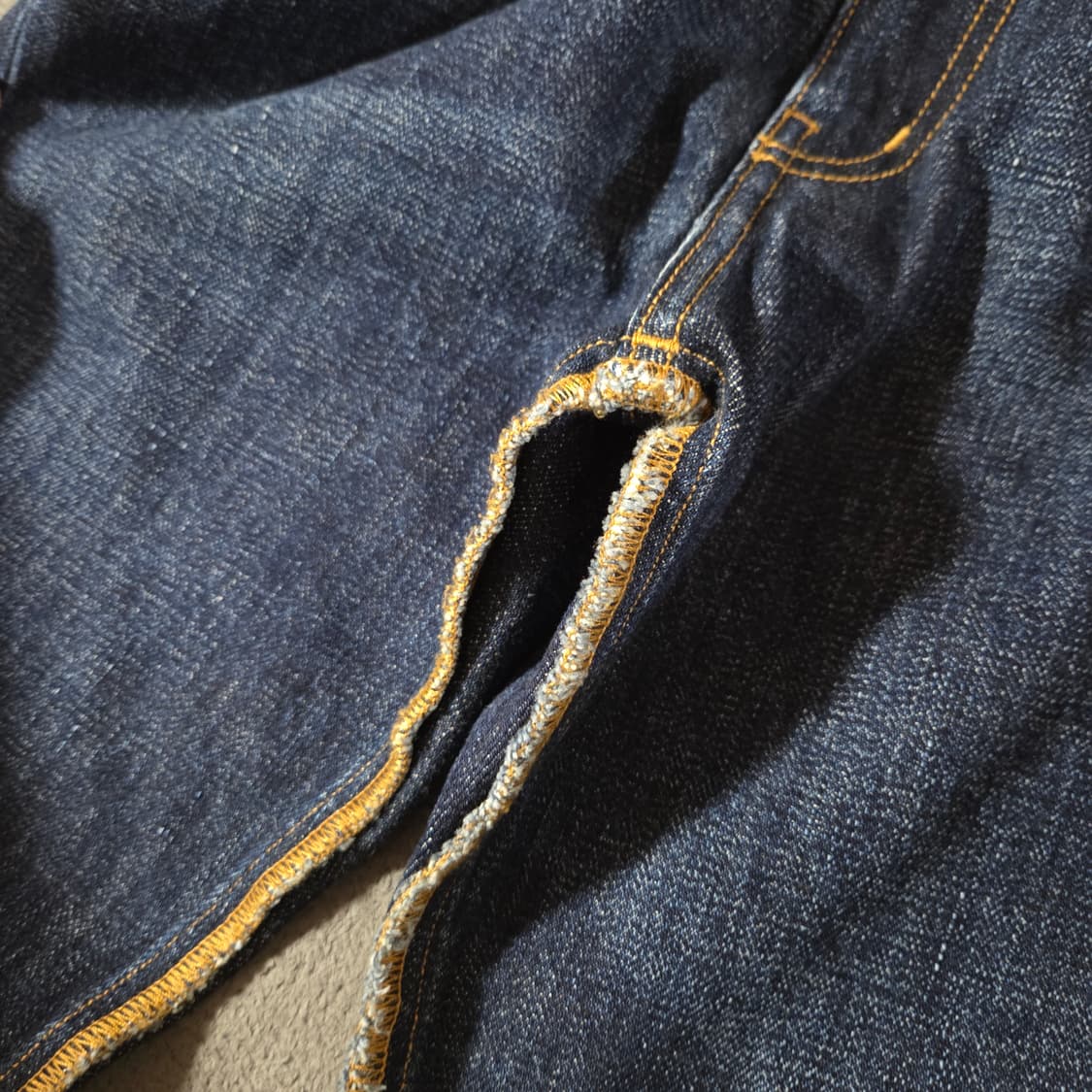 COVER 커버트 인사이드 스티치 데님 팬츠 30 인디고블루 상품이미지3