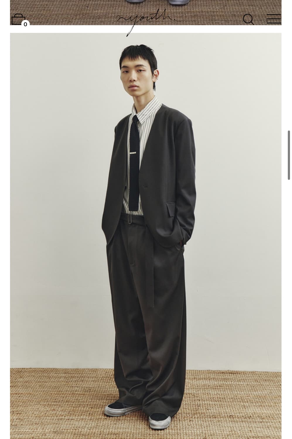 유스 카라리스 자켓 차콜그레이 m 상품이미지1