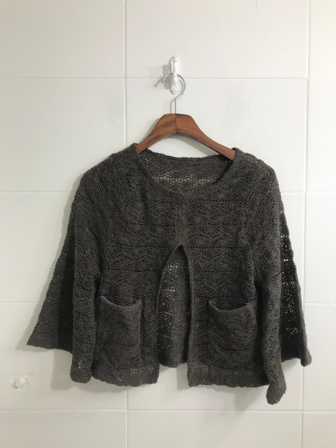 브라운 모카무스 모리걸 하이넥 코트 코디세트 상품이미지5